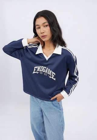 Oversized Printed Long Sleeve Jersey