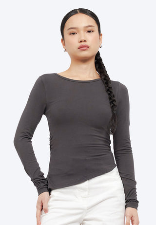 Long Sleeve Asymmetric Top