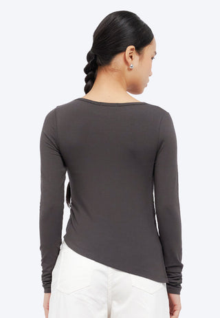 Long Sleeve Asymmetric Top