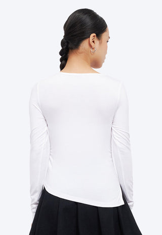 Long Sleeve Asymmetric Top