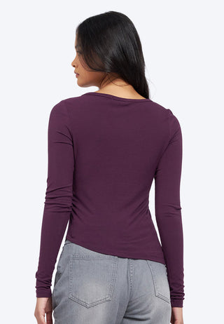 Long Sleeve Asymmetric Top