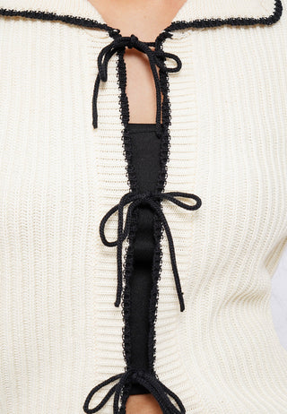 Contrast Hem Short Sleeve Top