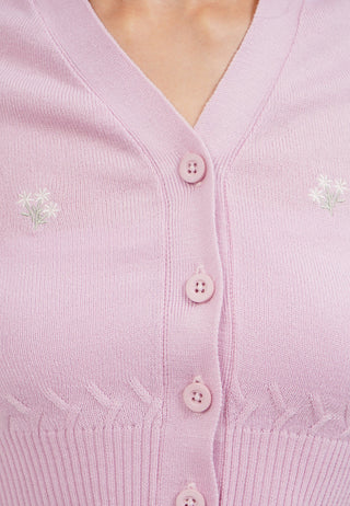 Short Sleeve Cropped Knit Top