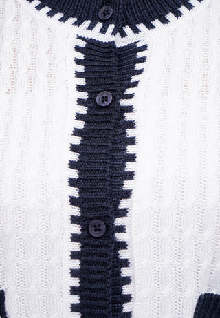 Contrast Hem Knit Top