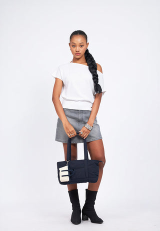 Strap Details One Shoulder Top