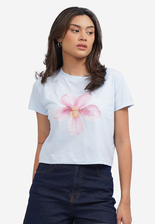 Short Sleeve Crop Graphic T-Shirt