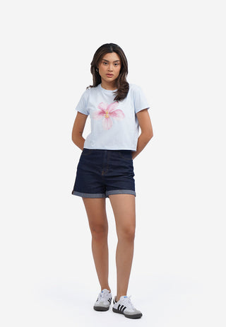 Short Sleeve Crop Graphic T-Shirt