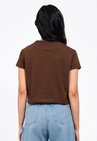 Short Sleeve Graphic Crop T-Shirt