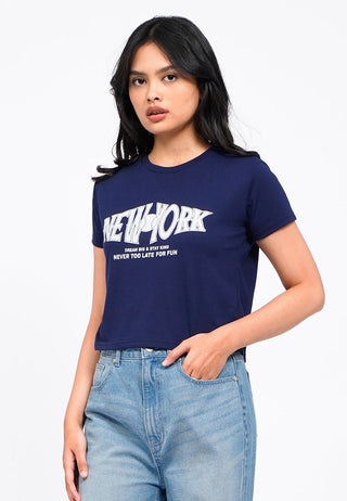 Short Sleeve Graphic Crop T-Shirt