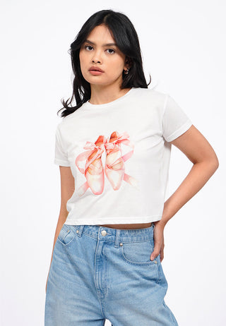 Short Sleeve Graphic Crop T-Shirt