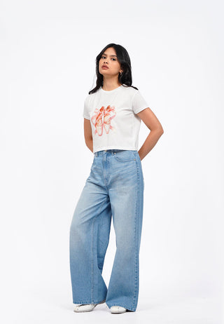 Short Sleeve Graphic Crop T-Shirt