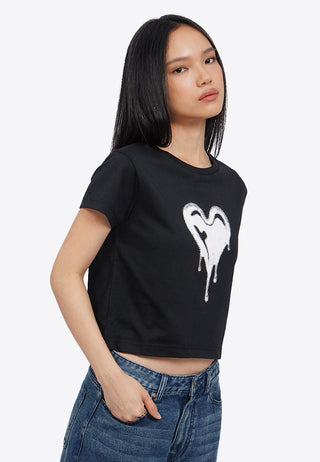 Short Sleeve Graphic Crop T-Shirt