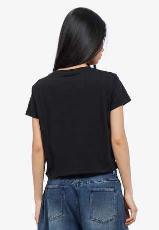 Short Sleeve Graphic Crop T-Shirt