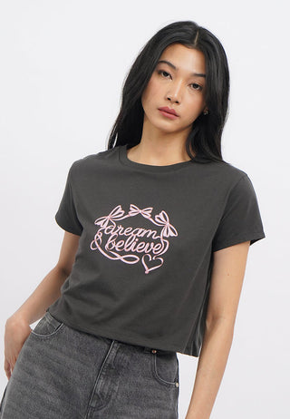 Short Sleeve Graphic Crop T-Shirt