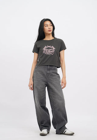 Short Sleeve Graphic Crop T-Shirt
