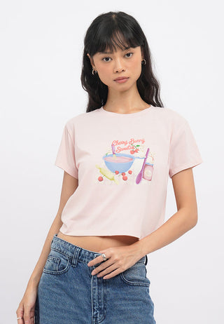 Short Sleeve Graphic Crop T-Shirt