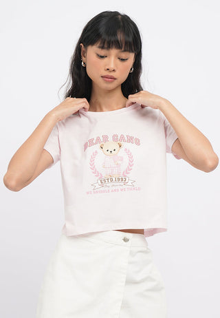 Short Sleeve Crop Graphic T-Shirt