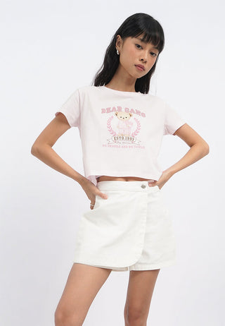 Short Sleeve Crop Graphic T-Shirt