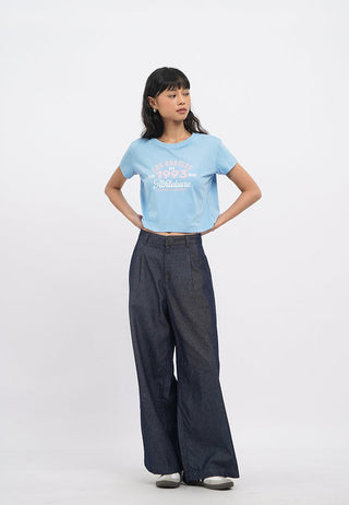 Short Sleeve Crop Graphic T-Shirt
