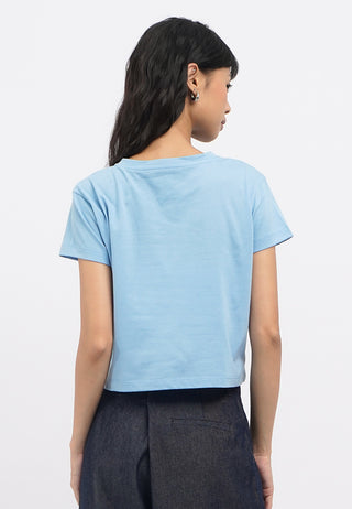 Short Sleeve Crop Graphic T-Shirt
