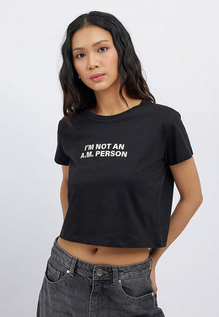 Short Sleeve Crop Graphic T-Shirt