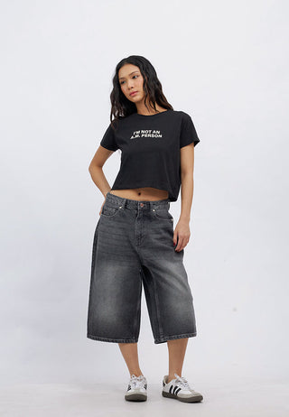 Short Sleeve Crop Graphic T-Shirt