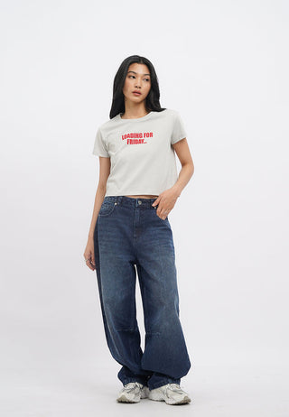 Short Sleeve Boxy Crop T-Shirt