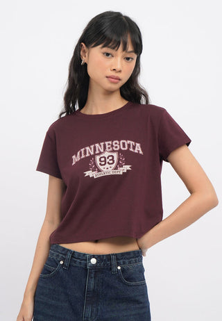 Short Sleeve Crop Graphic T-Shirt