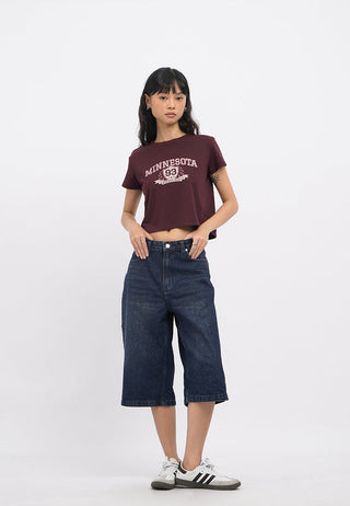 Short Sleeve Crop Graphic T-Shirt