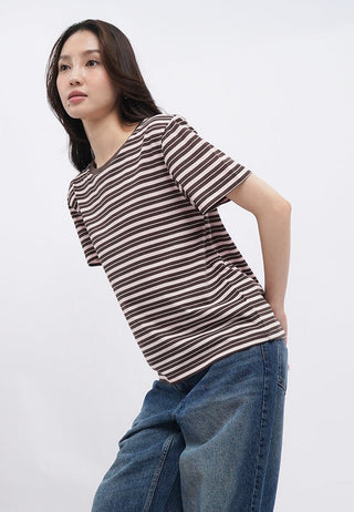 Short Sleeve Stripes T-Shirt