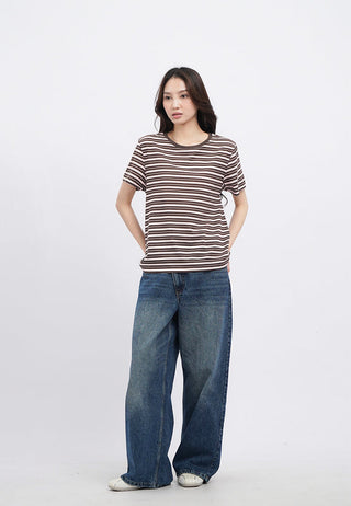 Short Sleeve Stripes T-Shirt