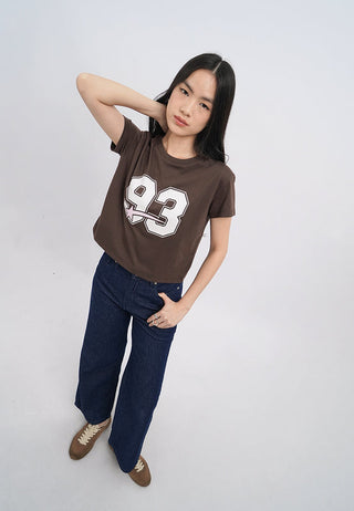Short Sleeve Graphic Boxy Crop T-Shirt
