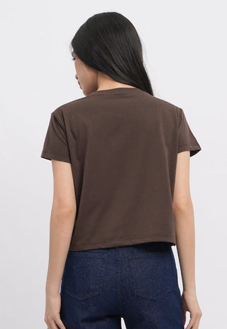 Short Sleeve Graphic Boxy Crop T-Shirt