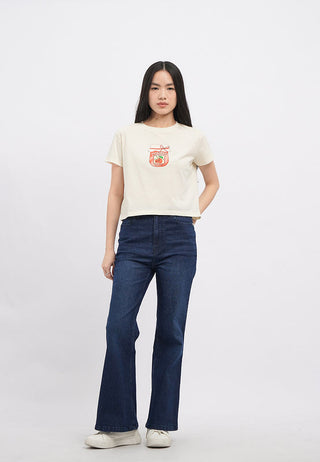 Short Sleeve Graphic Boxy Crop T-Shirt