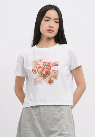 Short Sleeve Graphic Boxy Crop T-Shirt