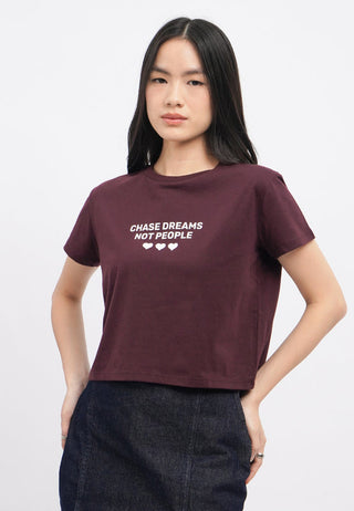 Short Sleeve Graphic Boxy Crop T-Shirt