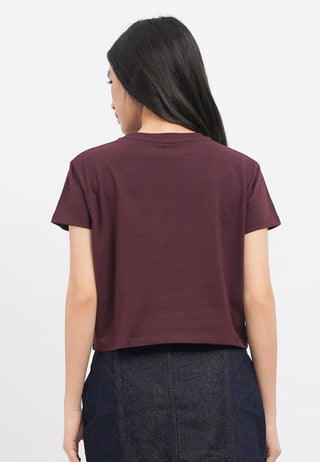Short Sleeve Graphic Boxy Crop T-Shirt
