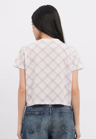 Short Sleeve Full Print Boxy Crop T-Shirt