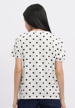 Short Sleeve Polkadot T-Shirt