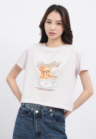 Short Sleeve Graphic Crop T-Shirt