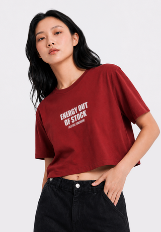 Short Sleeve Graphic Crop T-Shirt