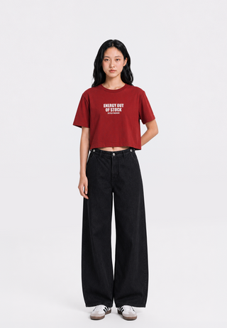 Short Sleeve Graphic Crop T-Shirt