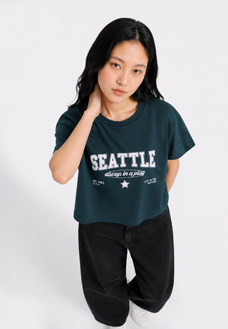 Short Sleeve Graphic Crop T-Shirt