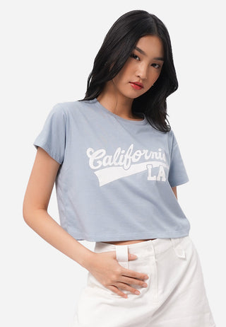 Short Sleeve Graphic Crop T-Shirt