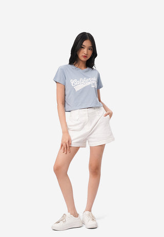 Short Sleeve Graphic Crop T-Shirt