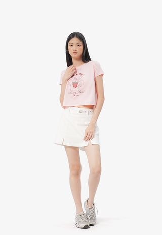 Short Sleeve Graphic Crop T-Shirt