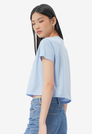 Short Sleeve Graphic Crop T-Shirt