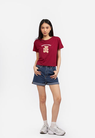 Short Sleeve Graphic Crop T-Shirt