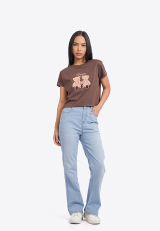 Short Sleeve Graphic Crop T-Shirt