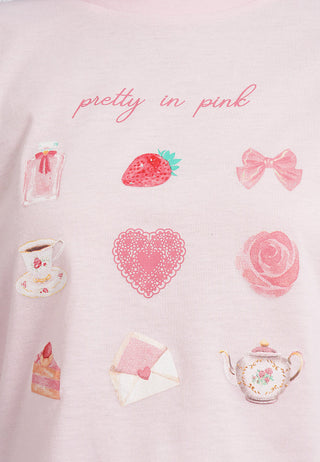 Short Sleeve Graphic Crop T-Shirt